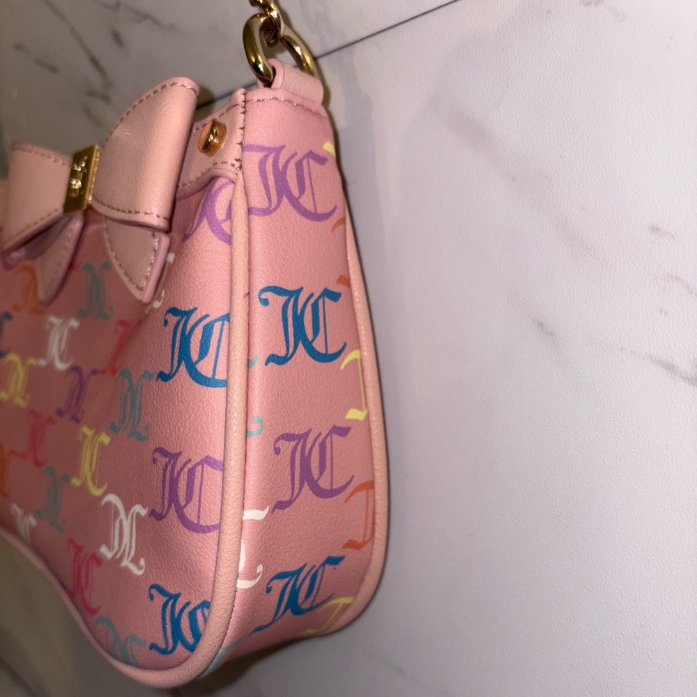Juicy couture for the girls shoulder bag purse- pink multi pink diamond - Picture 6 of 11